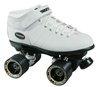 Sure-Grip Carrera White roller skates for indoor speed skating. Riedell quality
