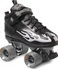 Rock Skates Indoor Speed-Jam Quad Skates with Ghost Flames for Swift Speeds!