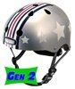 Nutcase Little Nutty Silver Fly Helmet - Gen 2