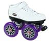 Sure-Grip Carrera QuadLine white by Sure-Grip & Skates.com: Quad Speed Skates with 100mm Inline Skate wheels.