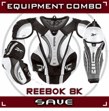 Reebok 8K Kinetic Fit Jr. Hockey Equipment Package Combo