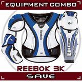 Reebok 3K Kinetic Fit Yth. Hockey Equipment Package Combo