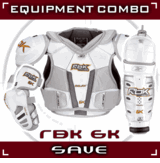 RBK 6K Jr. Protective Gear Hockey Package Combo